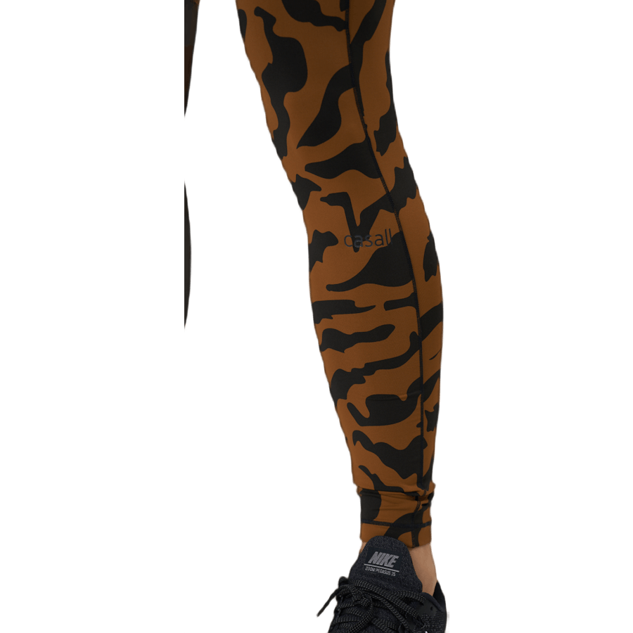 Bedrukte Iconic 7/8 panty Escape Bruin