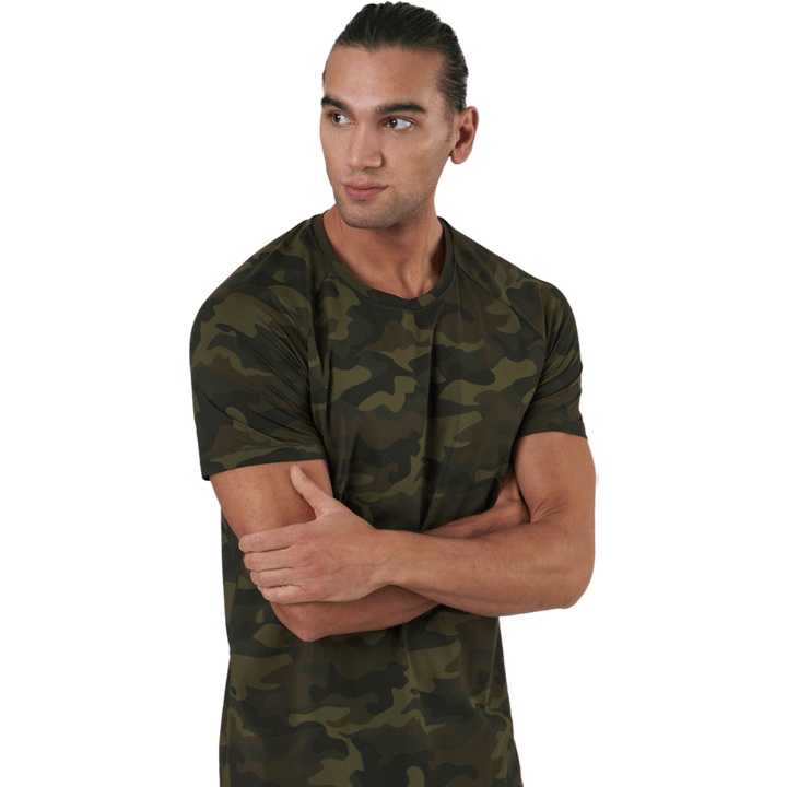 M Printed Tee Action Green