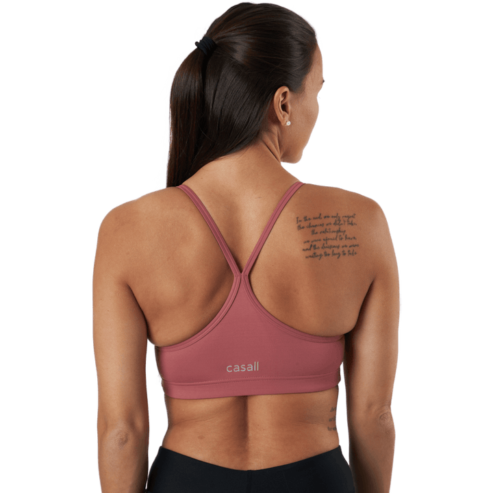 Strappy Sports Bra Calming Red