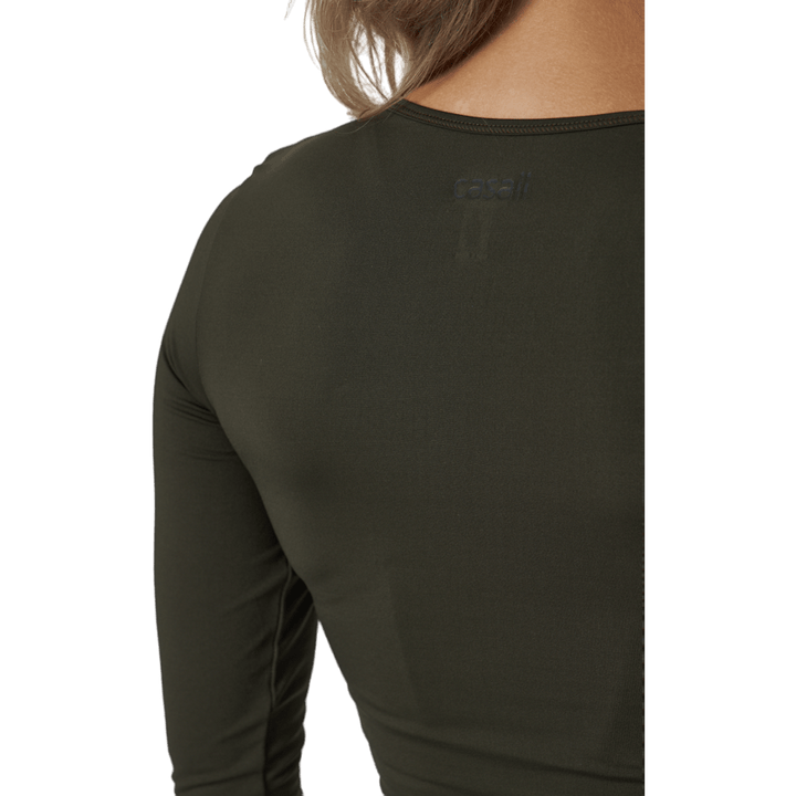 Crop pikkade varrukatega Forest Green