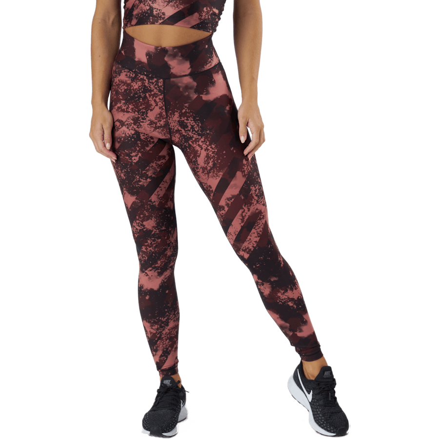 Bedruckte Sport-Tights Boost Rot