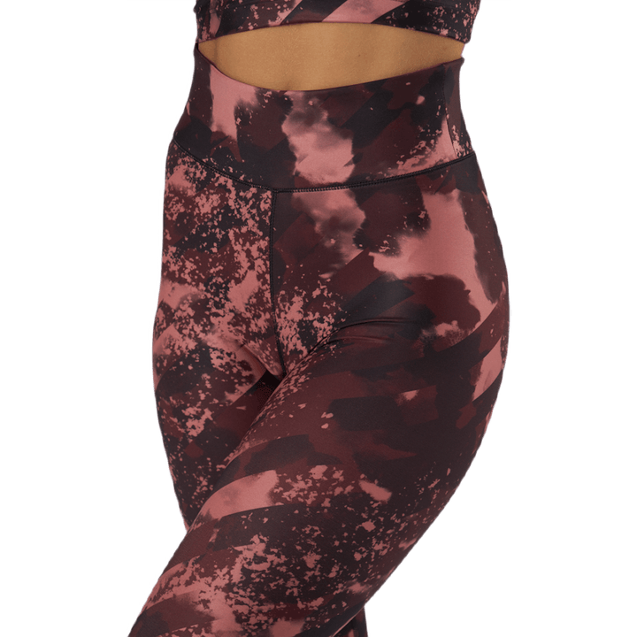 Bedruckte Sport-Tights Boost Rot