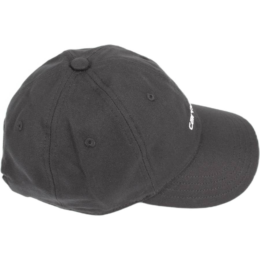 Casquette en toile de coton noire et blanche