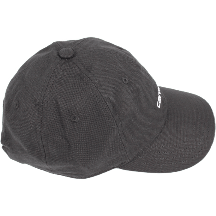 Casquette en toile de coton noire et blanche