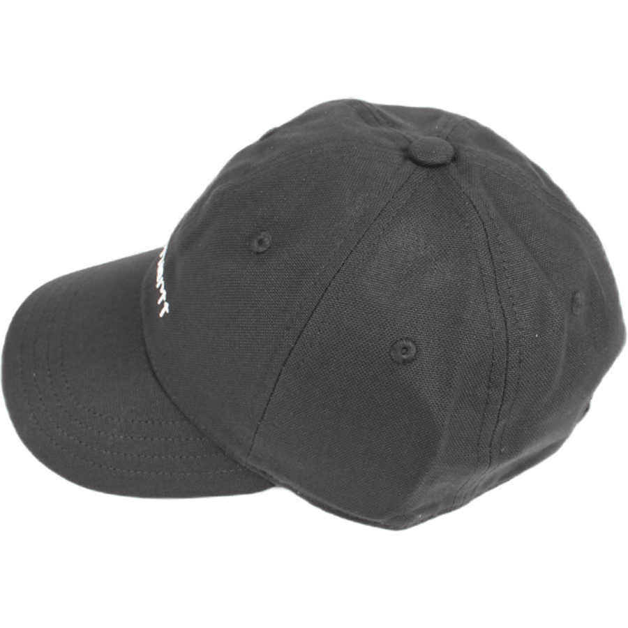 Casquette en toile de coton noire et blanche