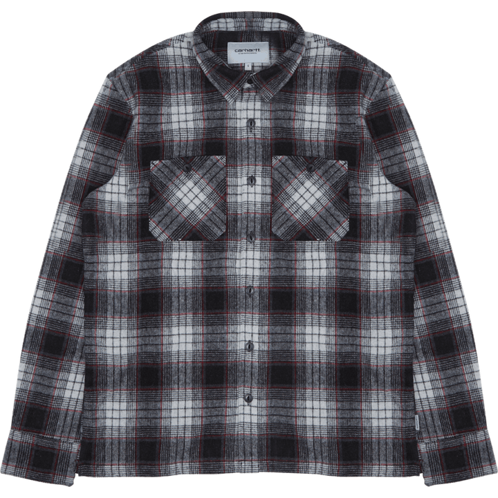L/s Hagen Shirt 55/40/5% Polye Hagen Check, Hammer