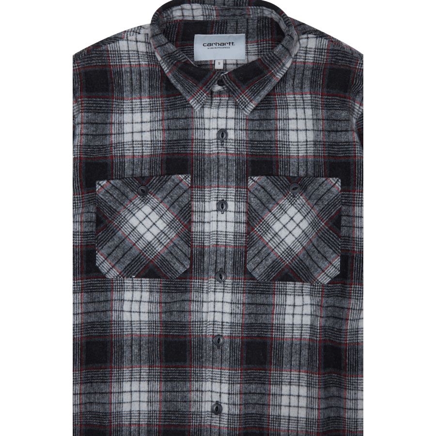 L/s Hagen Shirt 55/40/5% Polye Hagen Check, Hammer