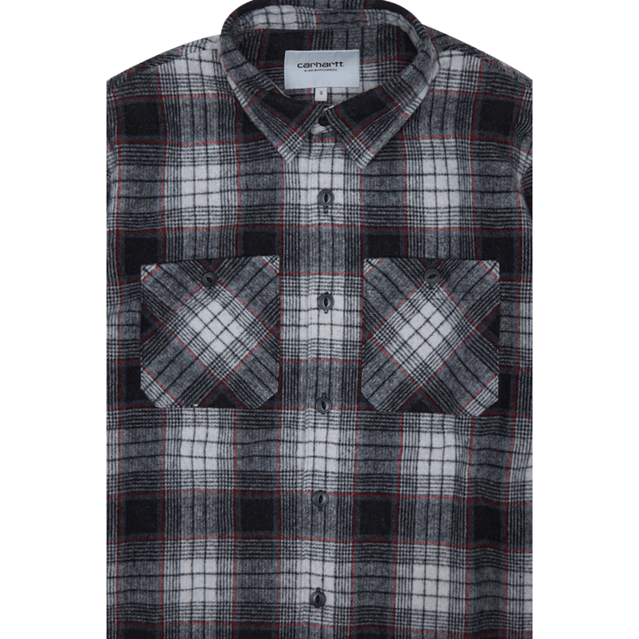 L/s Hagen Shirt 55/40/5% Polye Hagen Check, Hammer