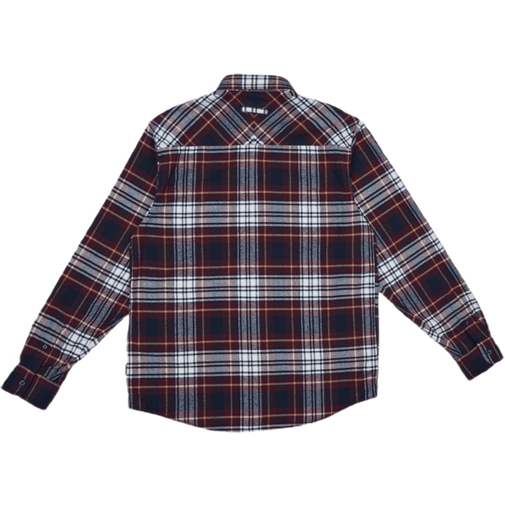 L/s Dunbar Hemd 100% Baumwolle H Dunbar Check, Wein