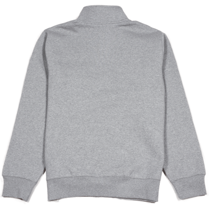 Chase Neck Zip Sweat Baumwolle/po Grau Heather / Gold