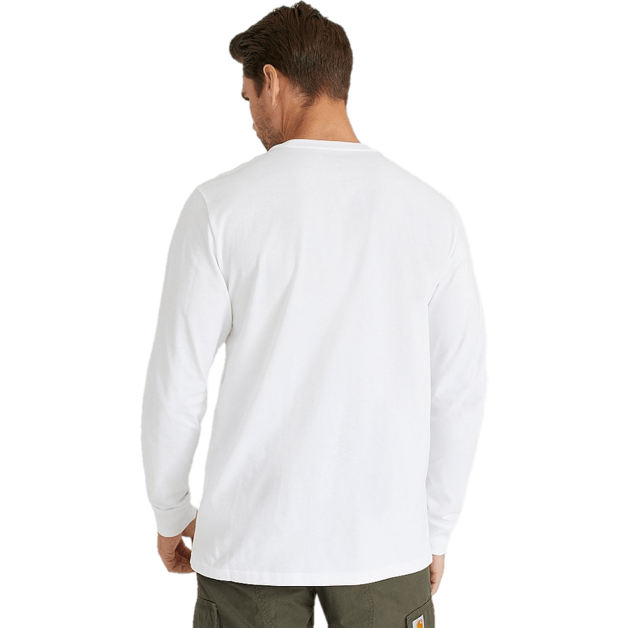 L/s Taschen-T-Shirt Baumwolle Sing