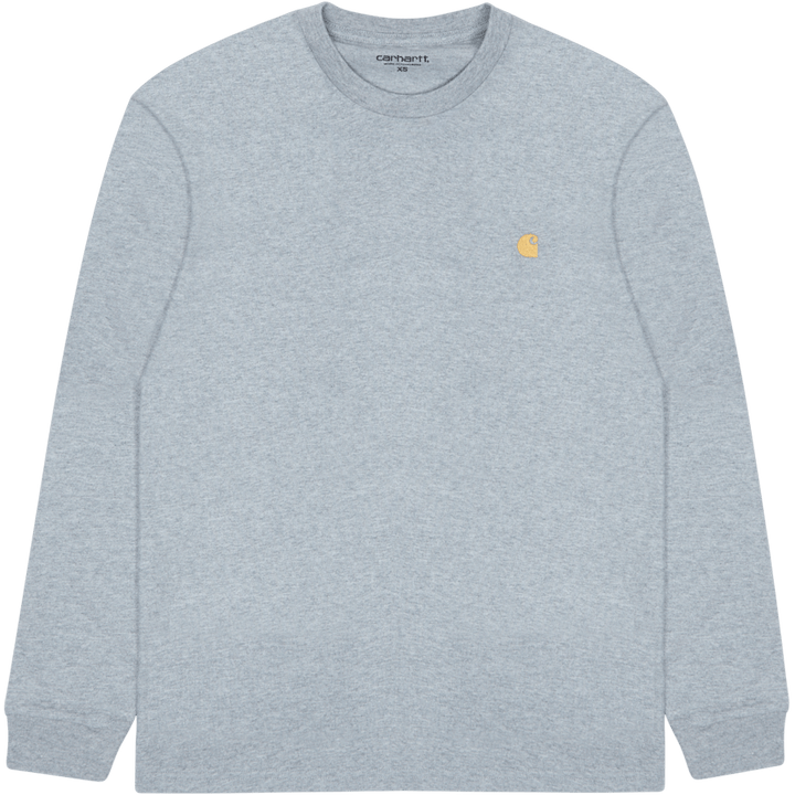 L/s Chase T-shirt 100% Baumwolle Grau Heather / Gold