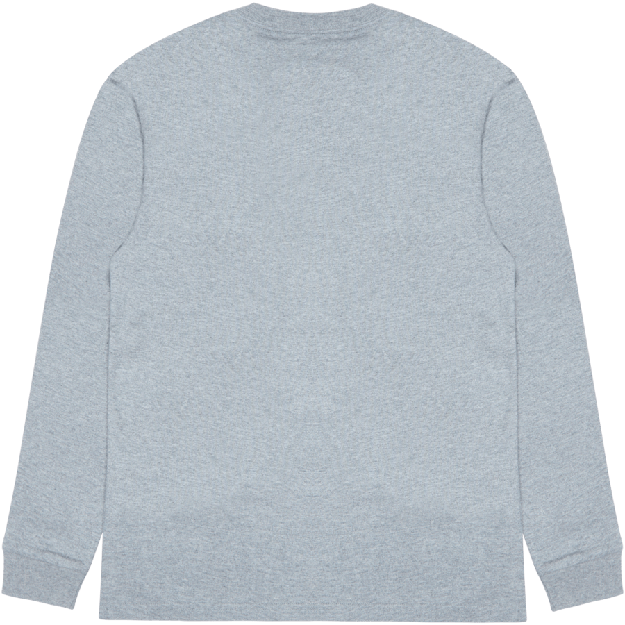 L/s Chase T-shirt 100% Baumwolle Grau Heather / Gold