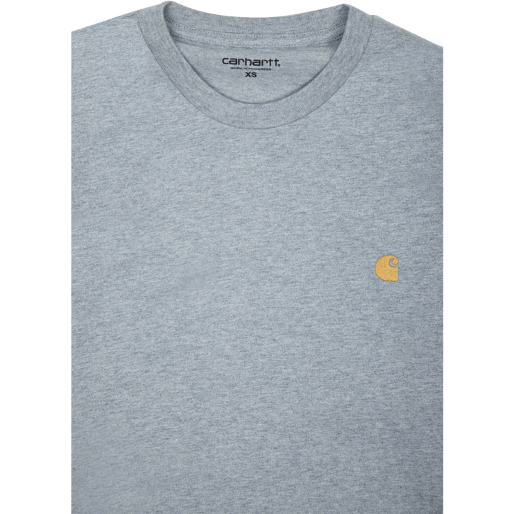 L/s Chase T-shirt 100% Baumwolle Grau Heather / Gold