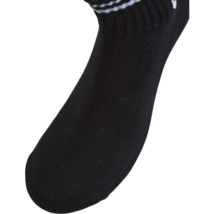 Hmlstripe 4-pakning Mid Cut-sokker Hvit/svart