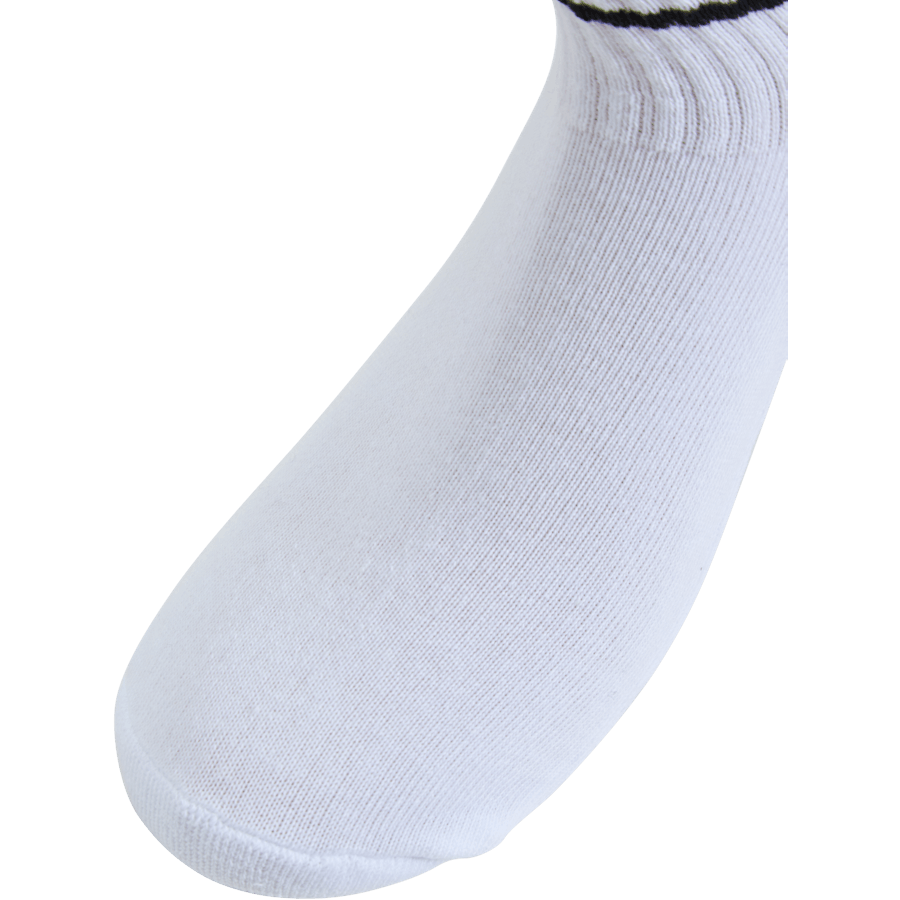 Hmlstripe 4-pakning Mid Cut-sokker Hvit/svart