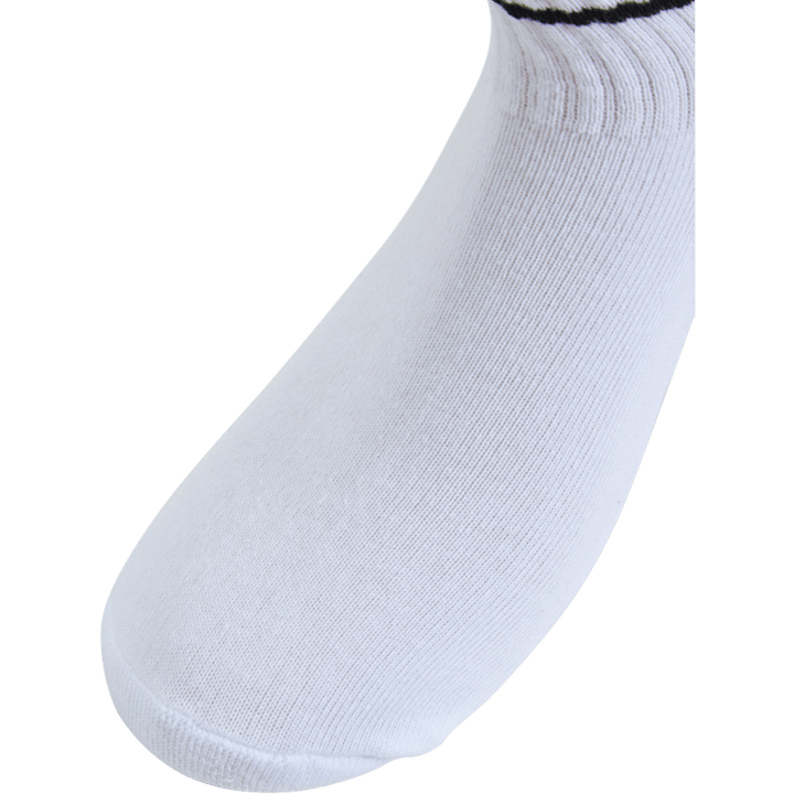 Hmlstripe 4-pakning Mid Cut-sokker Hvit/svart