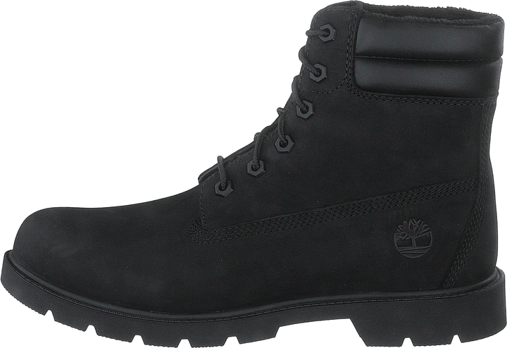 Linden Woods 6in Faux Fur Line Jet Black