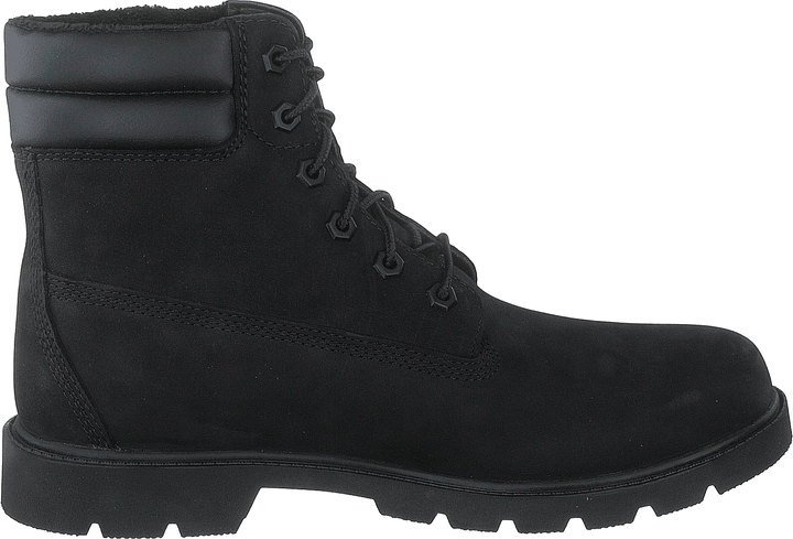 Linden Woods 6in Faux Fur Line Jet Black
