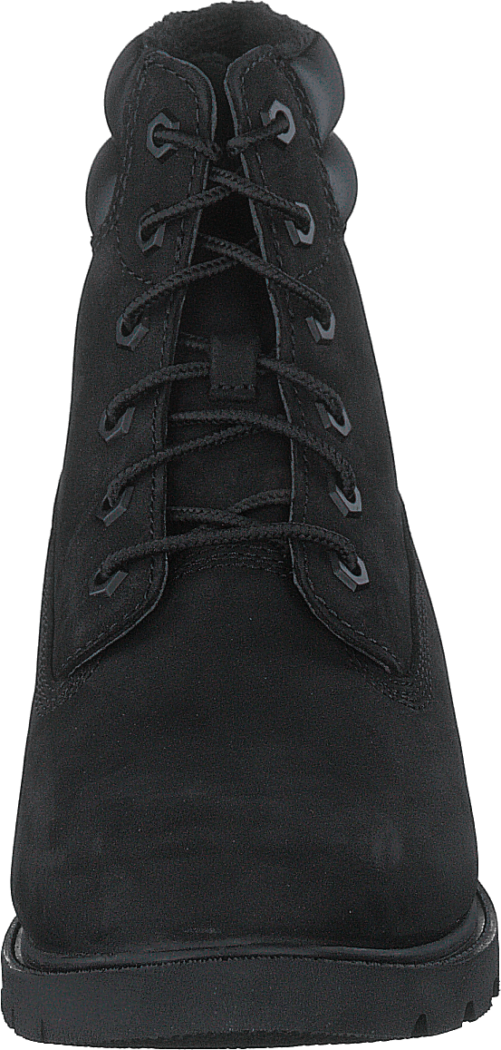 Linden Woods 6in Faux Fur Line Jet Black