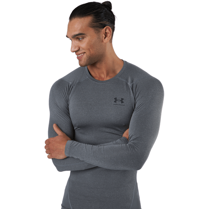 Ua Hg Armour Comp Ls Carbon Heather
