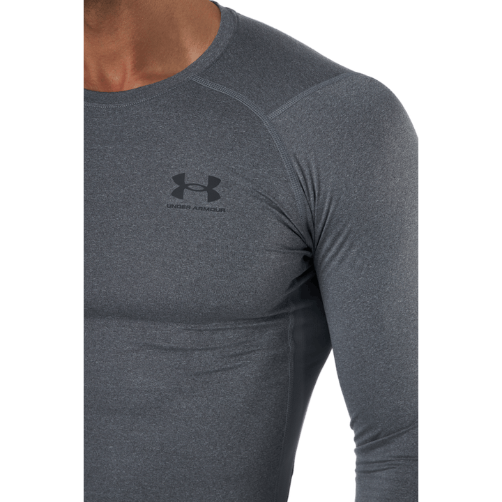 Ua Hg Armour Comp Ls Carbon Heather