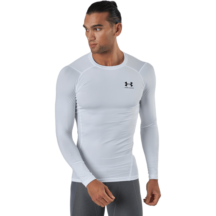Ua Hg Armour Comp Ls Blanc