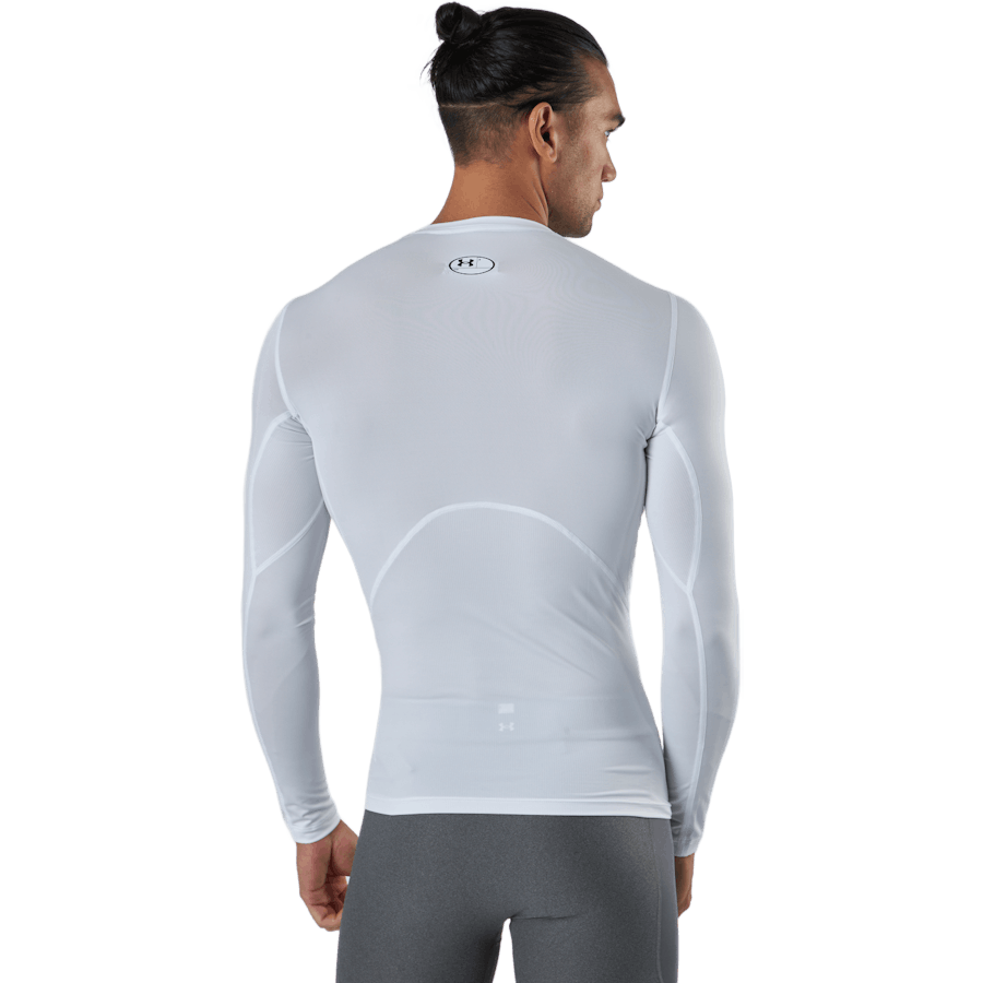 Ua Hg Armour Comp Ls Blanc