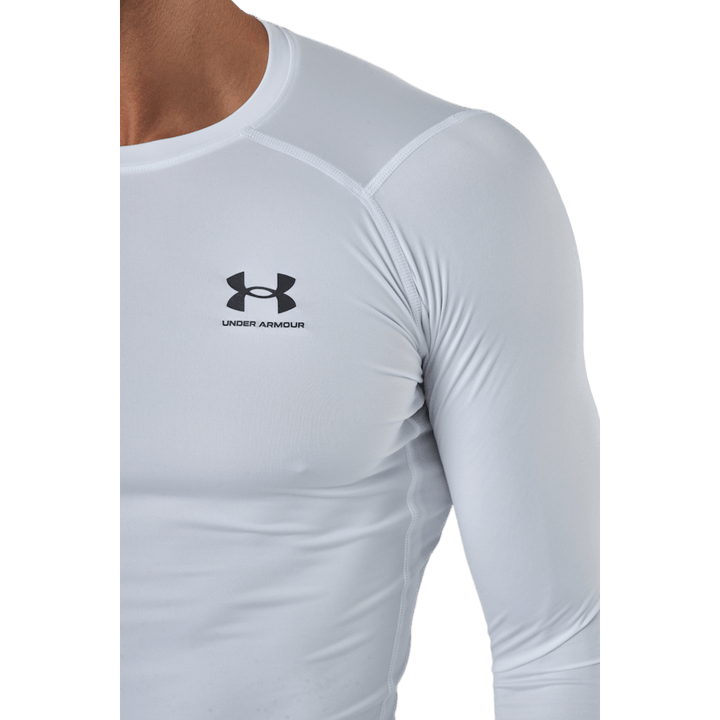 Ua Hg Armour Comp Ls Blanc