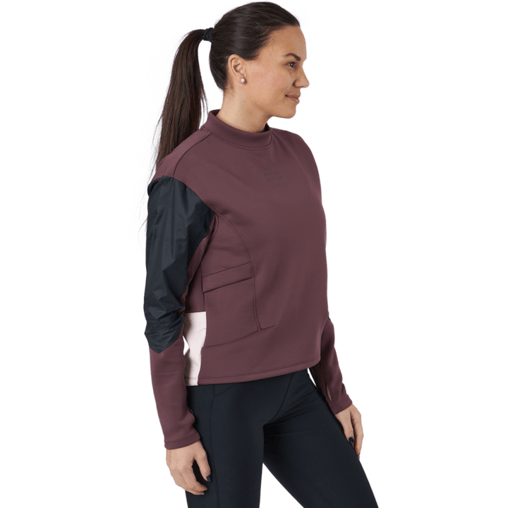 Dri-fit Run Divsion Dam Ru Mörkvin/svart/pale Coral/bla