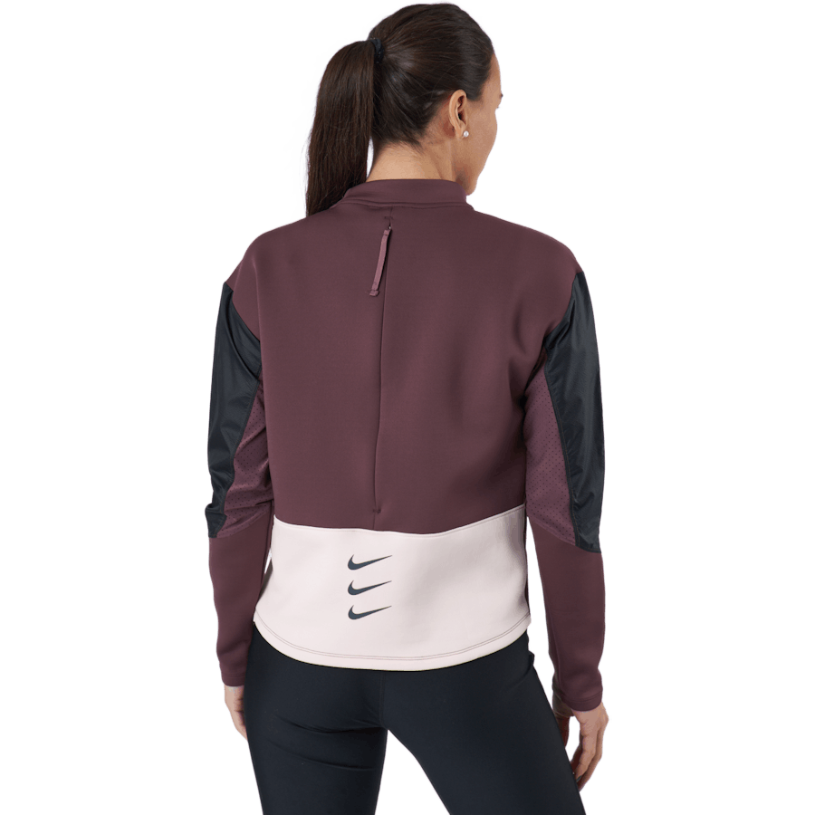 Dri-fit Run Divsion Dam Ru Mörkvin/svart/pale Coral/bla