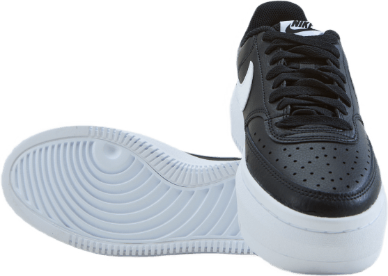 Court Vision Alta Cuir Femme Noir/blanc