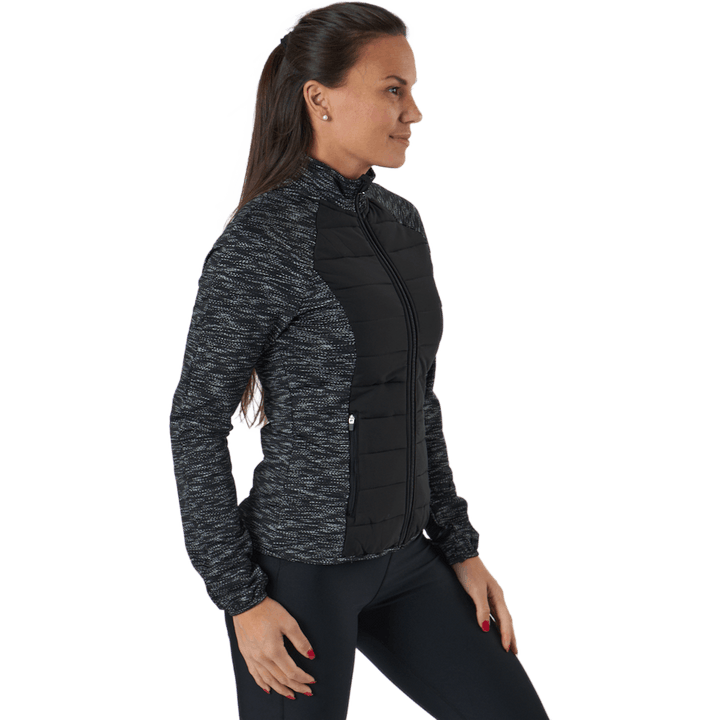 Onpanwar Quilted Ls Hn Zip Jck Dark Grey Melange