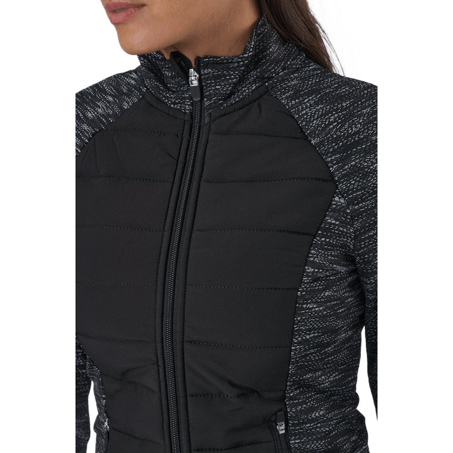 Onpanwar Quilted Ls Hn Zip Jck Dark Grey Melange
