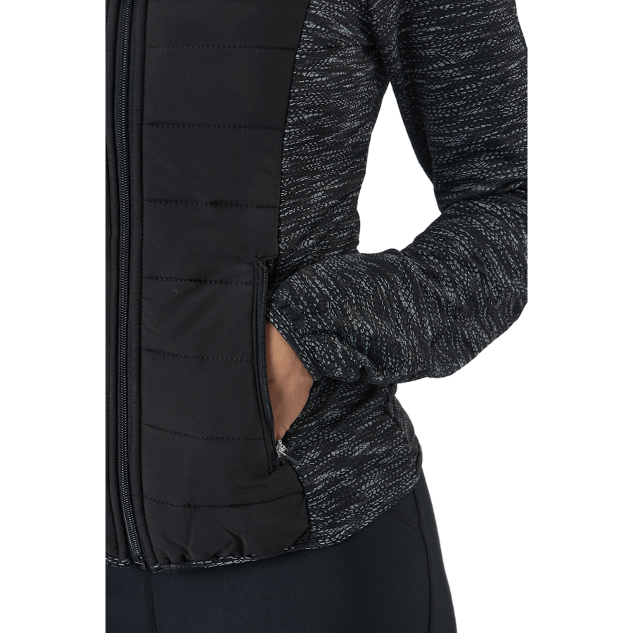 Onpanwar Quilted Ls Hn Zip Jck Dark Grey Melange