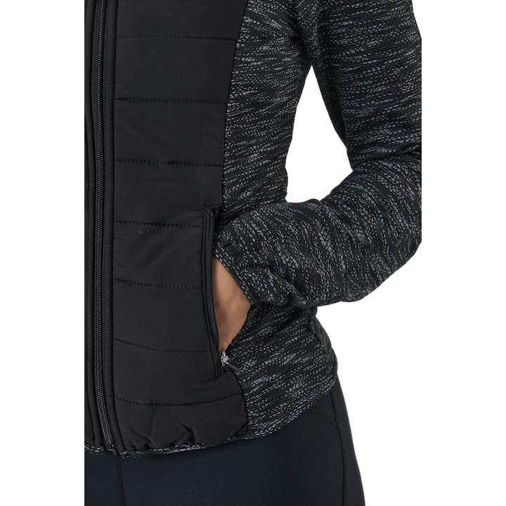 Onpanwar Quilted Ls Hn Zip Jck Dark Grey Melange