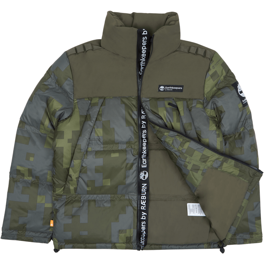 Raeburn X Ek+ Puffer Jacket Ao Digi Camo Aop