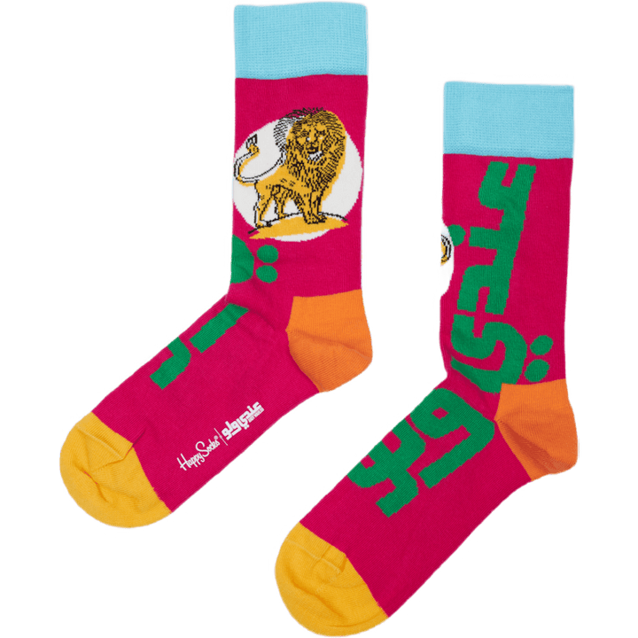 Meia Atlas Lion Branco