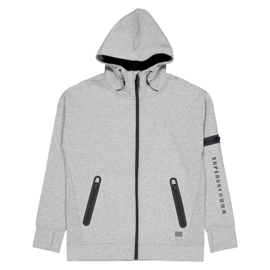 Training Gymtech Ziphood Grau meliert