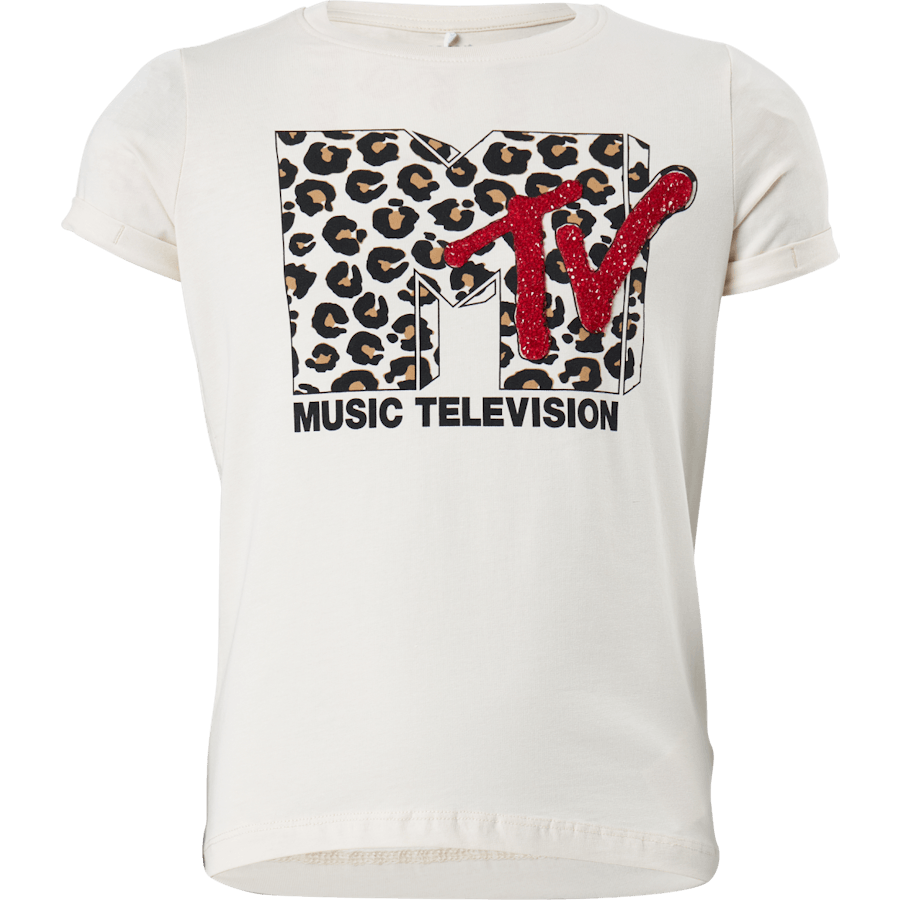 Nkfmtv Arina Ss Top Bfu Weißkappe Grau