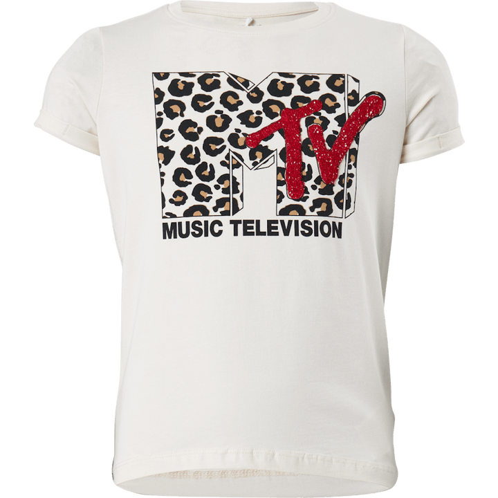 Nkfmtv Arina Ss Top Bfu Weißkappe Grau