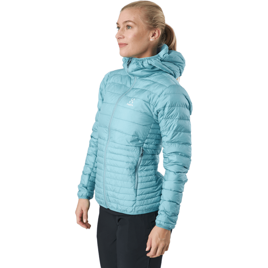 Capuche Micro Nordic Down Bleu givré