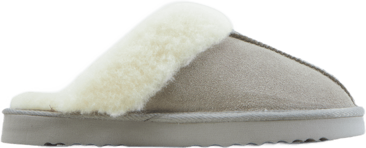 Tamara W Warm Leather Slipper Chateau Gray