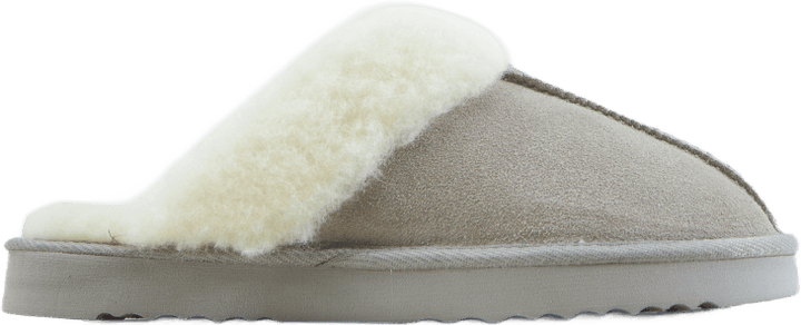 Tamara W Warm Leather Slipper Chateau Gray