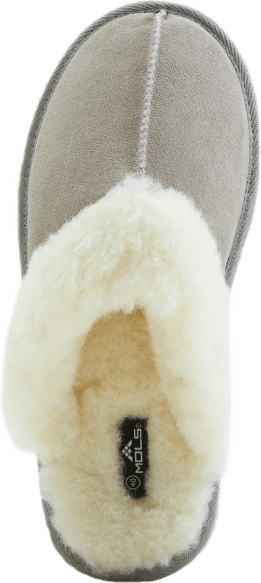 Tamara W Warm Leather Slipper Chateau Gray