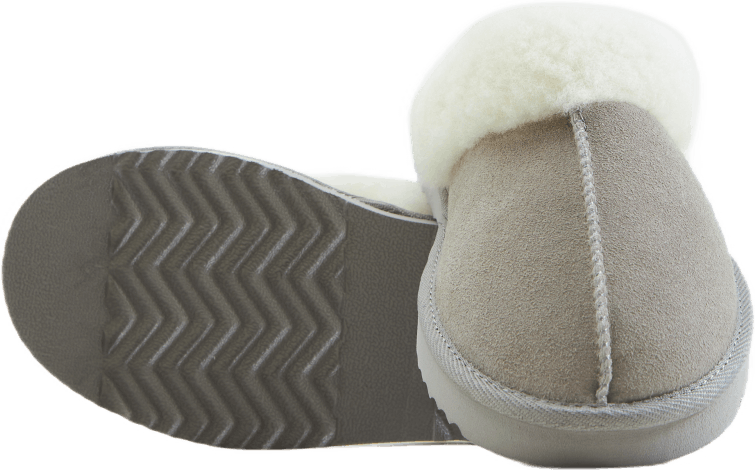 Tamara W Warm Leather Slipper Chateau Gray