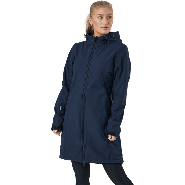 Zadie W Lange Softshell Jas Navy Blazer