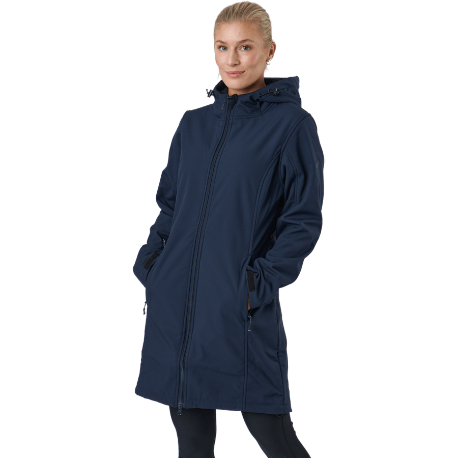 Zadie W Lange Softshell Jas Navy Blazer
