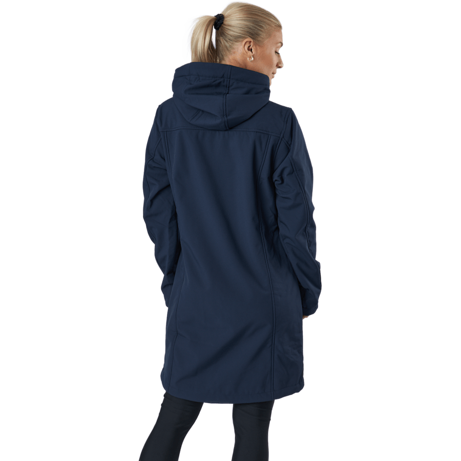 Zadie W Lange Softshell Jas Navy Blazer