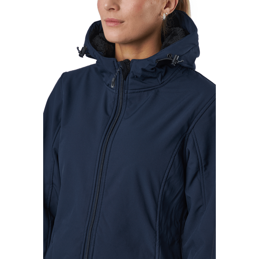 Zadie W Lange Softshell Jas Navy Blazer